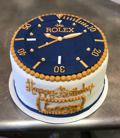 rolex theme cake|rolex watch cake for men.